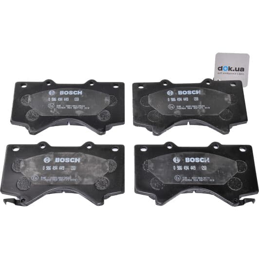 0 986 494 449 Bosch Тормозные колодки
