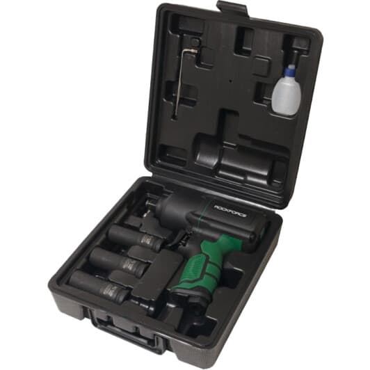 Пневмогайкокрут Rockforce Twin Hammer RF-82549K4 (торцеві головки + чохол)