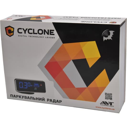 Парктронік Cyclone SX-4T2 з чорними датчиками 4 шт.