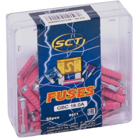 Набір запобіжників SCT Germany 9511 FC 50 шт.