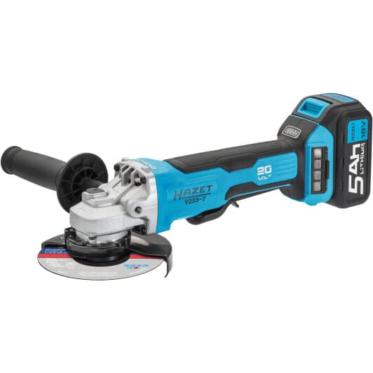 Болгарка акумуляторна Hazet 9233-7 (2 акумулятори + ЗП) 125 мм