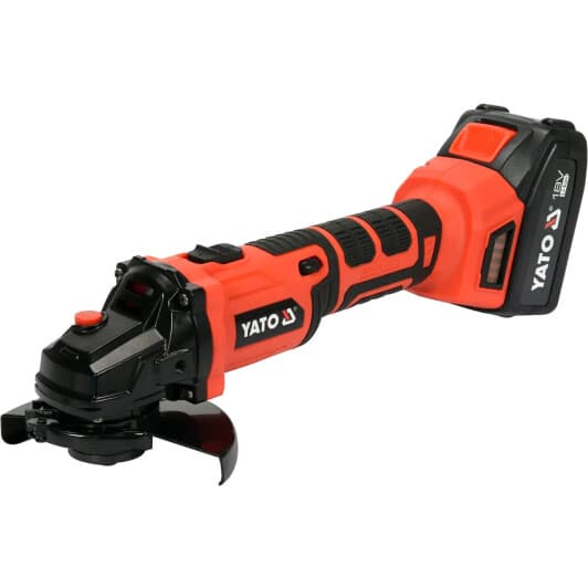 Болгарка акумуляторна Yato YT-82829 (1 акумулятор + ЗП + чохол) 125 мм