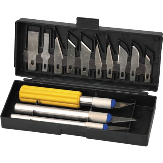 Набор скальпелей MasterTool 17-1013 монолитное лезвие 3 шт.