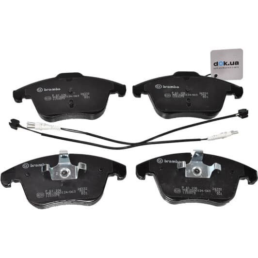 P 61 106 Brembo Тормозные колодки