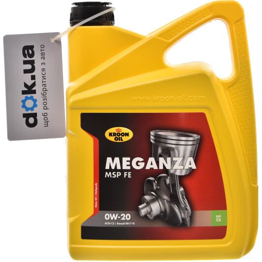 Kroon Oil Meganza MSP FE 0W-20 (5 л) моторна олива