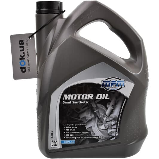 MPM Semi Synthetic 10W-40 (5 л) моторна олива