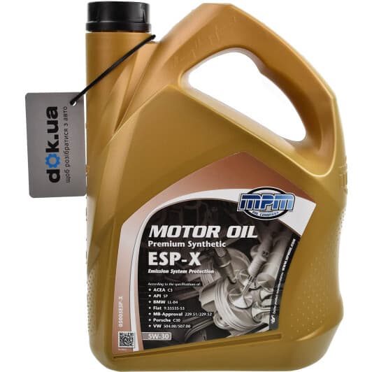 MPM Premium Synthetic ESP-X 5W-30 (5 л) моторна олива