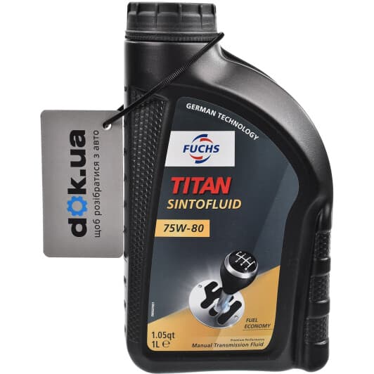 Трансмиссионное масло Fuchs Titan Sintofluid GL-4 / 5 75W-80 синтетическое