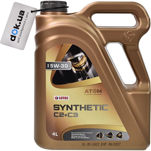 LOTOS Synthetic C2+C3 5W-30 (4 л) моторна олива