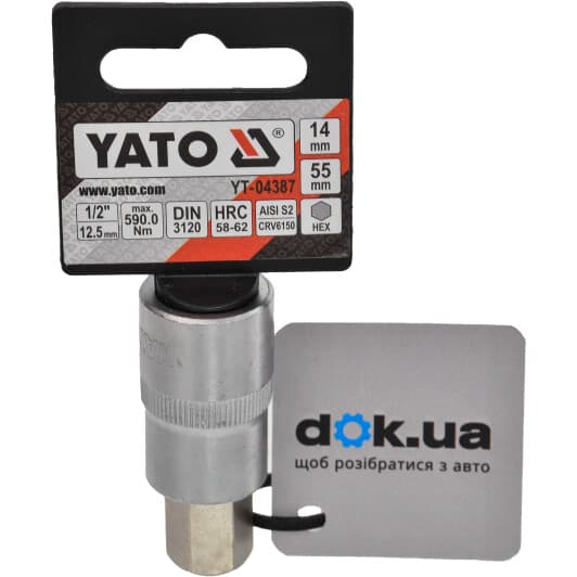 Торцевая головка с битой Yato YT-04387 H 14 1/2"