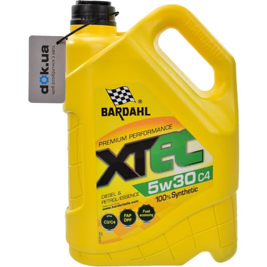 Bardahl XTEC C4 5W-30 (5 л) моторна олива