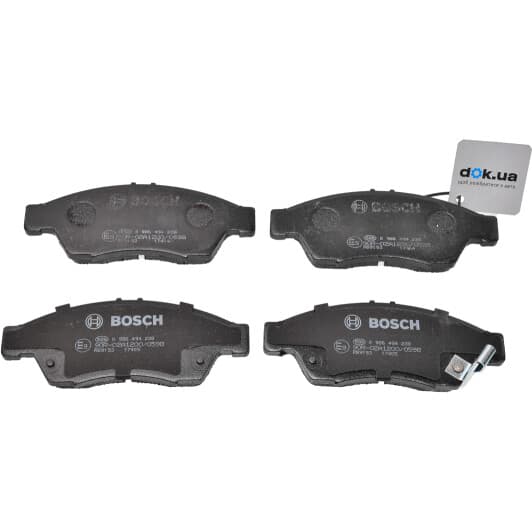 0 986 494 238 Bosch Гальмівні колодки для Suzuki Liana