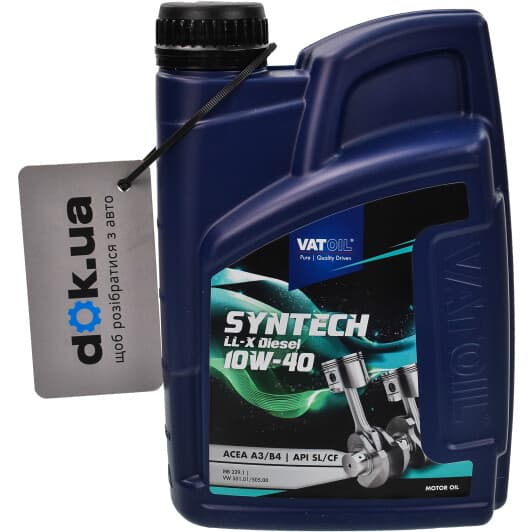 VatOil SynTech LL-X Diesel 10W-40 (1 л) моторна олива