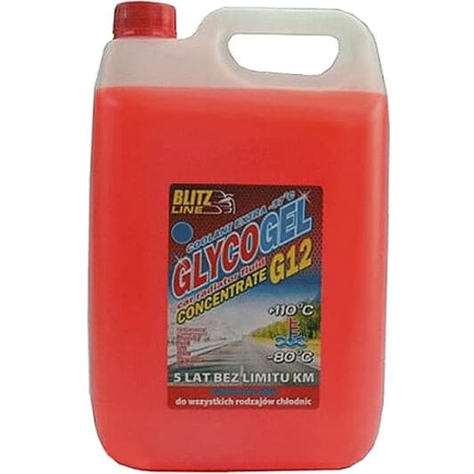 Blitz Line Glycogel G12 червоний 10 л (76686) концентрат антифризу