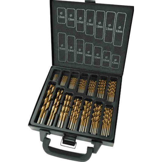 Набір свердл Starline спіральних по металу GVHSS105TIN 1-10 мм