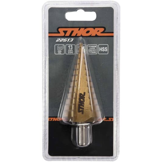Сверло STHOR ступенчатое по металлу 22613 4-39 мм