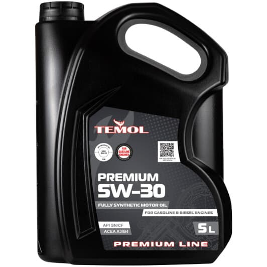 TEMOL Premium 5W-30 (5 л) моторна олива