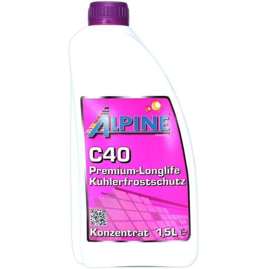 Концентрат антифриза Alpine C 040 G12++ фиолетовый