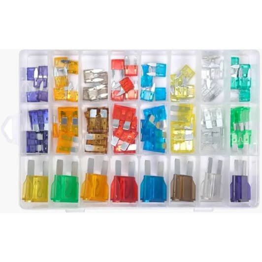 Набор предохранителей Yato YT-83147 FX FN FL maxi (mega) + midi (normal) + mini 88 шт.