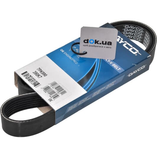 7PK990 Dayco Поликлиновой ремень для Isuzu D-Max