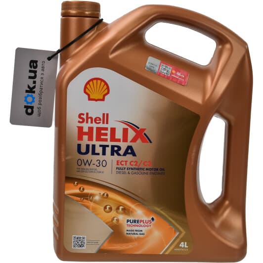 Shell Helix Ultra ECT С2/С3 0W-30 (4 л) моторна олива