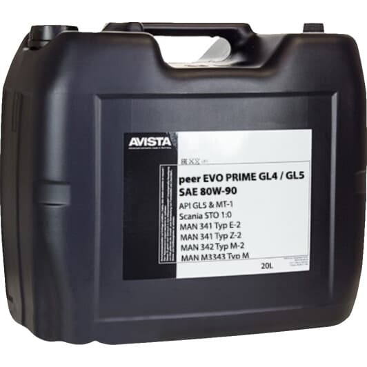 AVISTA Peer EVO PRIME GL-4 / 5 MT-1 80W-90 (20 л) трансмиссионное масло