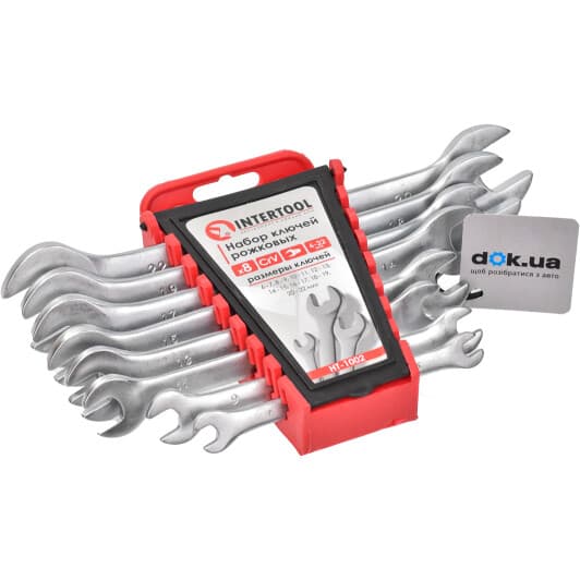 Набор ключей рожковых Intertool HT1002 6x7-20x22 мм 8 шт