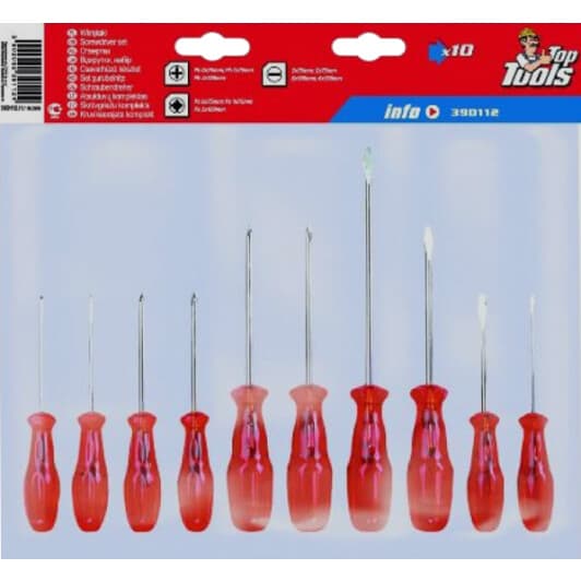 Набір викруток Top Tools 39D112 10 шт.