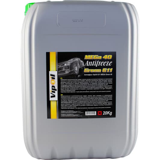 VIPOIL MEGa 40 G11 зелений, 20 л (701368) готовий антифриз
