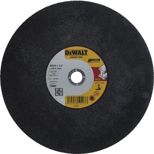 Круг отрезной DeWALT High Performance DWA8011RIA 355 мм