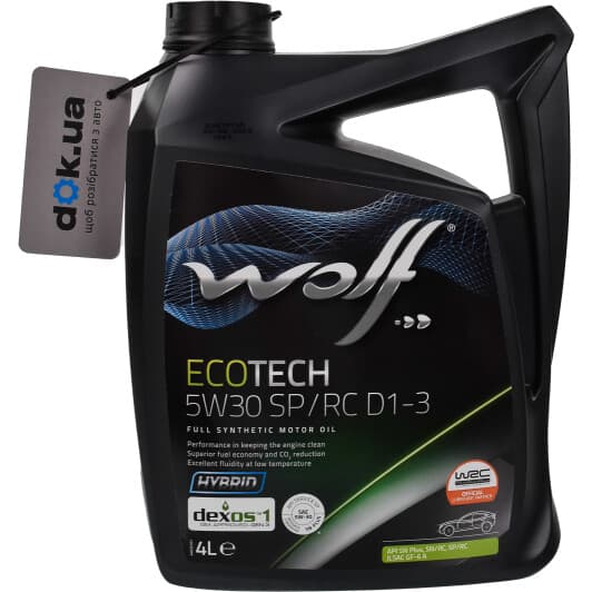 Wolf EcoTech SP/RC D1-3 5W-30 (4 л) моторное масло
