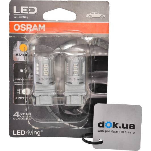 Автолампа Osram LEDriving Standard P27/7W W2,5x16q 1 W 3547YE-02B