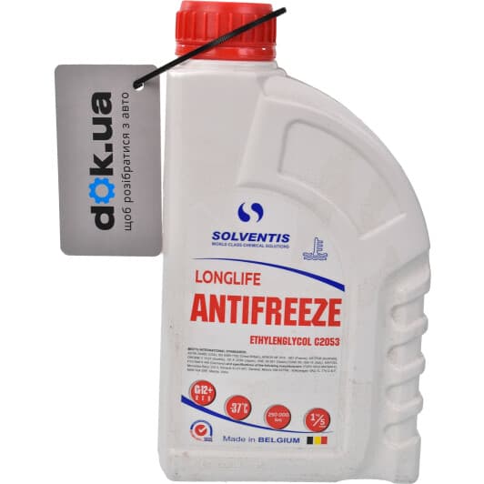 Solventis G12+ красный -37 °C готовый антифриз