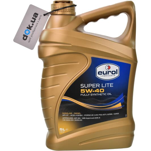 Eurol Super Lite 5W-40 (5 л) моторное масло
