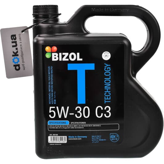 Bizol Technology C3 5W-30 (4 л) моторна олива