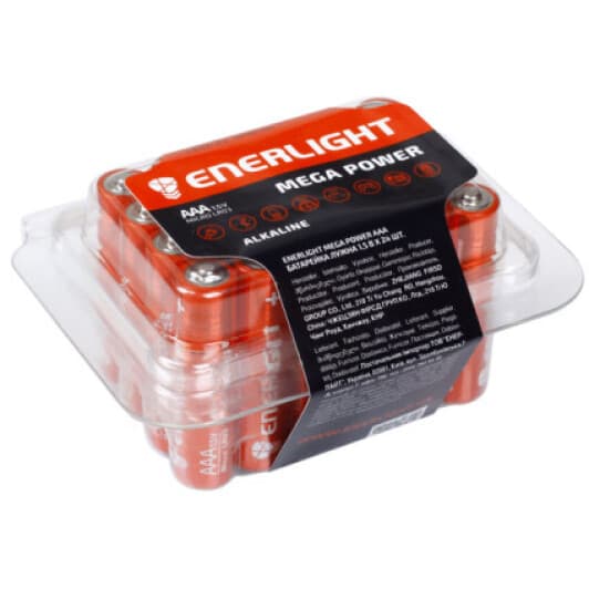 Батарейка Enerlight Mega Power 90030324 AAA (мизинчиковая) 1,5 V 24 шт