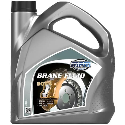 Гальмівна рідина MPM DOT 4 пластик