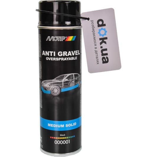 Антигравий Motip Stone Chip Spray битумный черный