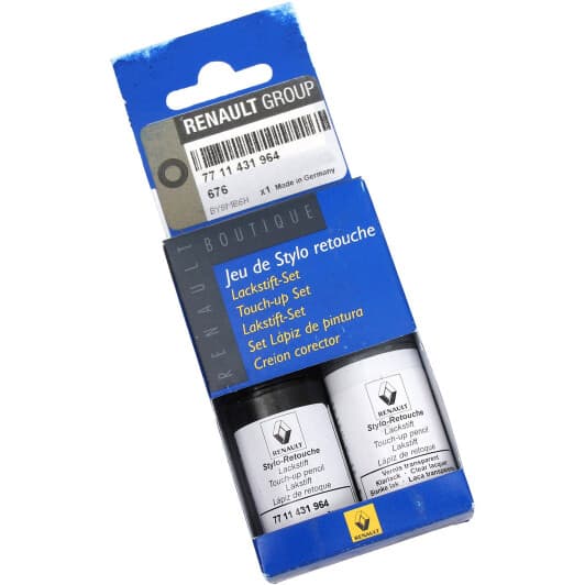 Оригинальный ремонтный комплект ЛКП кузова Renault / Dacia Nacre Black 676 Чёрный