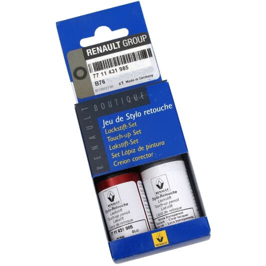 Оригинальный ремонтный комплект ЛКП кузова Renault / Dacia Cinder Red B76 Красный