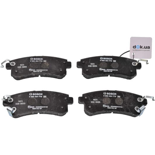 0986494778 Bosch Гальмівні колодки
