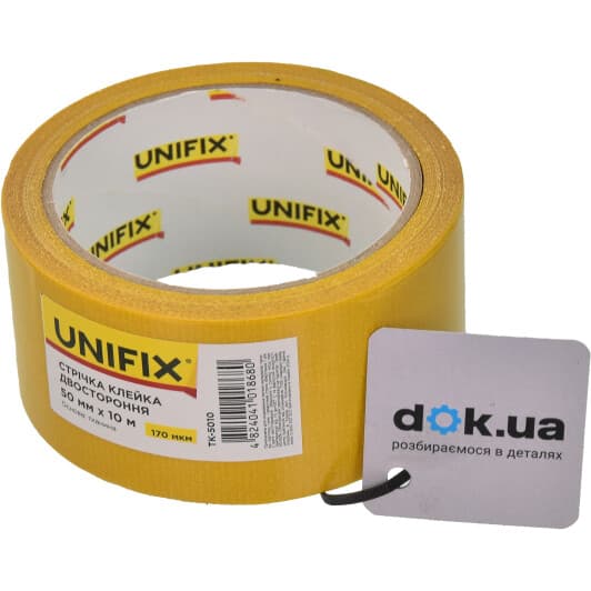 Двухсторонний скотч UNIFIX TK-5010 на тканевой основе 50 мм Х 10 м