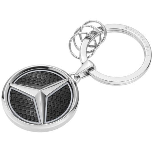 Брелок Mercedes-Benz / Smart с логотипом Mercedes-Benz серый + чёрный B66958326