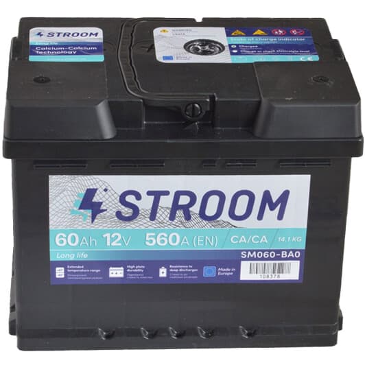 Акумулятор Stroom 6 CT-60-R Long Life SM060-BA0