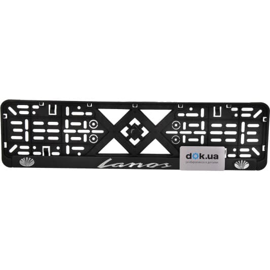 Рамка номерного знака Vitol 50263 колір чорний на Lanos