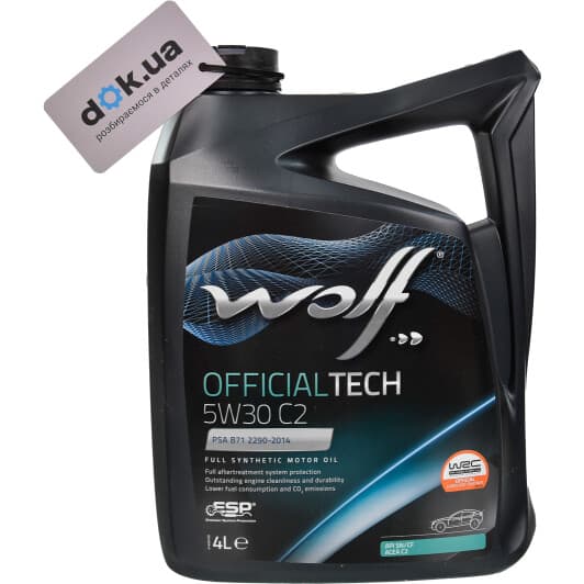 Wolf Officialtech C2 5W-30 (4 л) моторное масло