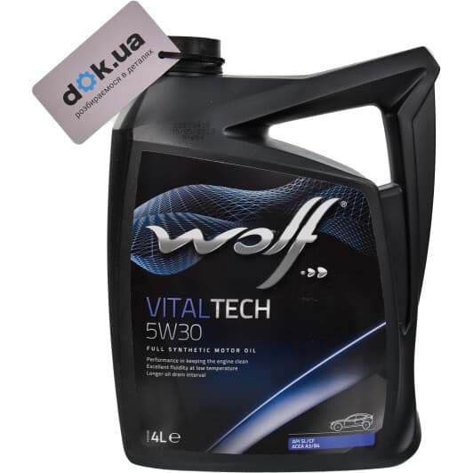 Wolf Vitaltech 5W-30 (4 л) моторна олива