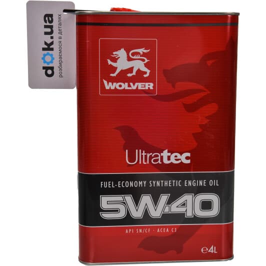 Wolver UltraTec 5W-40 (4 л) моторна олива