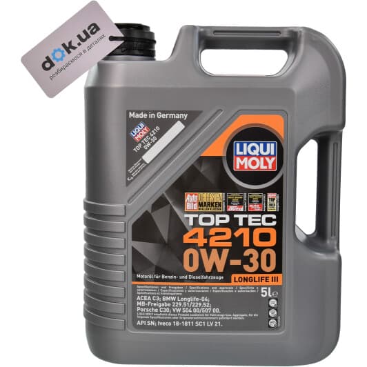 Liqui Moly Top Tec 4210 0W-30 (5 л) моторное масло