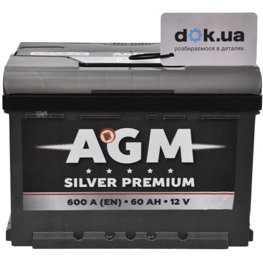 Акумулятор AGM 6 CT-60-L Silver Premium AKBLU1052